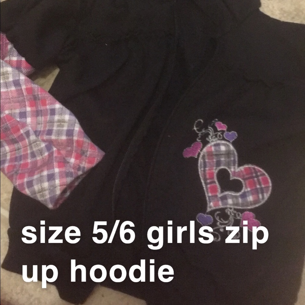 zip up girls hoodie